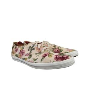 Keds Shoes Womens 7.5 Sneakers Fashion Floral Roses Canvas Casual Lace Up Low